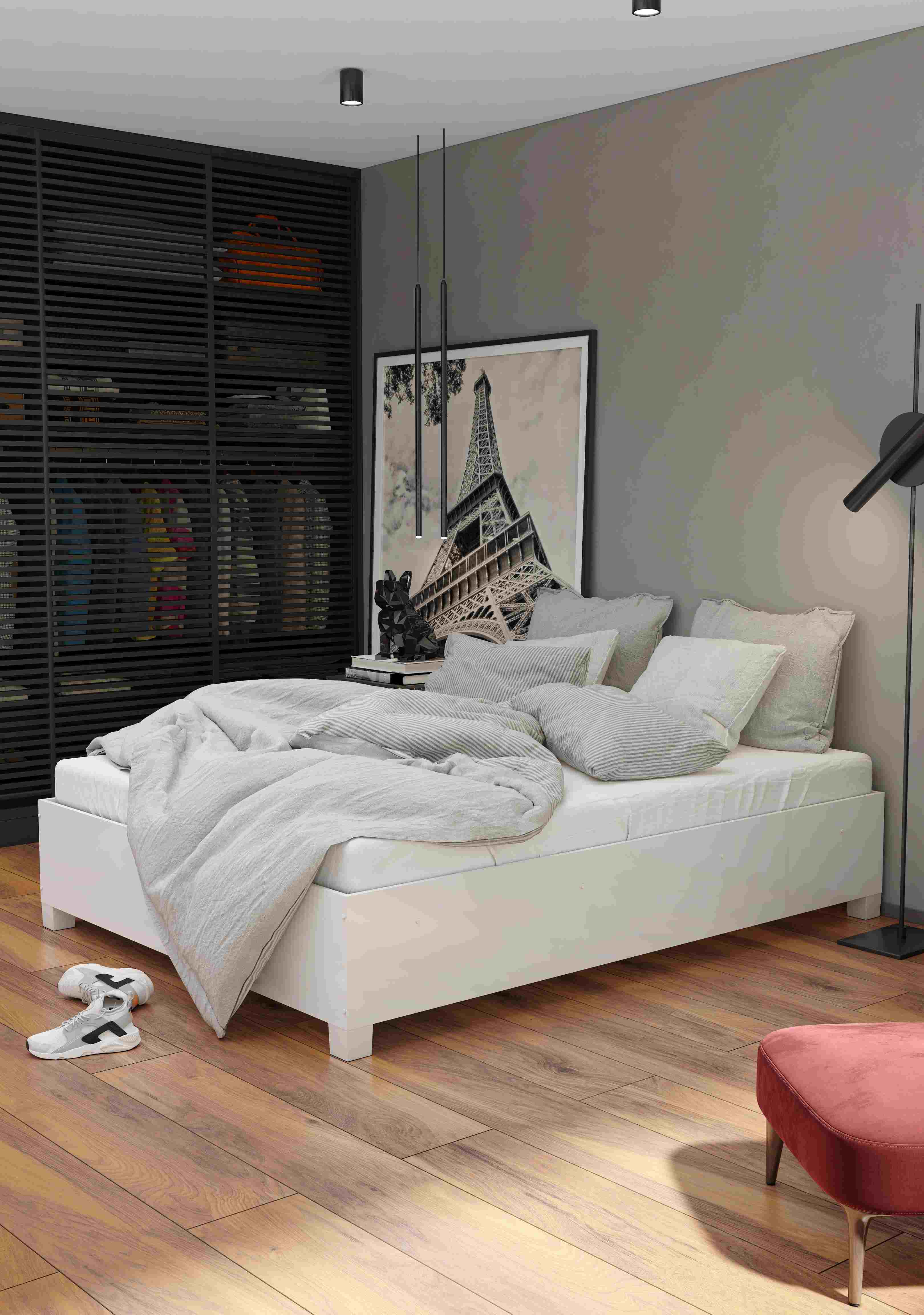 Cama Box Casal Clara Branco