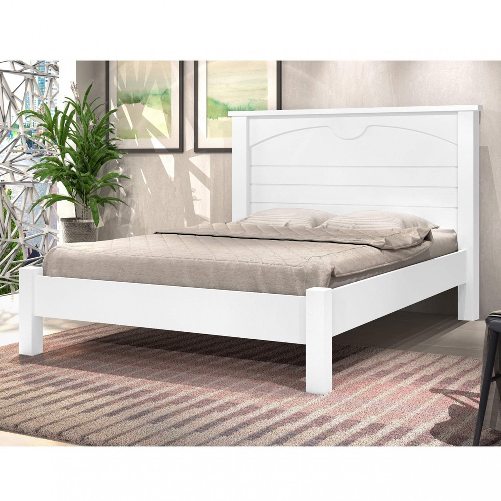 Cama Casal Lion Branco